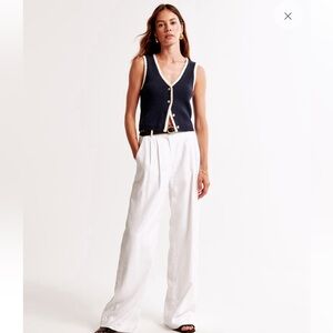 A&F Mara Button Up Sweater Vest